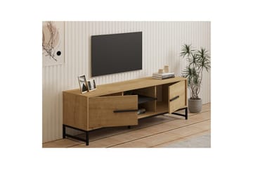 Mono Golvstående TV-bänk 160 cm med Förvaring i Ek - Beige - Möbler - Vardagsrum - Tv-möbler & mediamöbler - Tv-bänkar