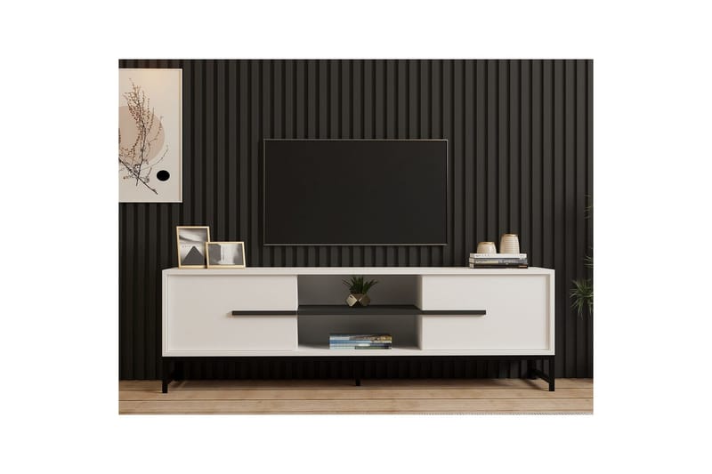 Mono Tv-bänk 160 cm - Vit - Möbler - Vardagsrum - Tv-möbler & mediamöbler - Tv-bänkar