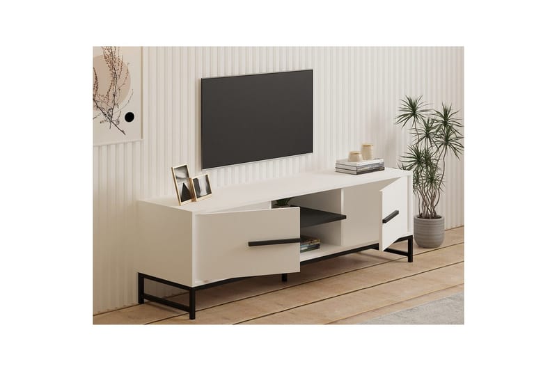 Mono Tv-bänk 160 cm - Vit - Möbler - Vardagsrum - Tv-möbler & mediamöbler - Tv-bänkar