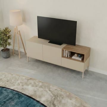 Morlen Tv-Bänk 140 cm - Santstone och naturlig ek - Möbler - Vardagsrum - Tv-möbler & mediamöbler - Tv-bänkar
