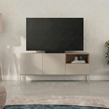 Morlen Tv-Bänk 140 cm - Santstone och naturlig ek - Möbler - Vardagsrum - Tv-möbler & mediamöbler - Tv-bänkar