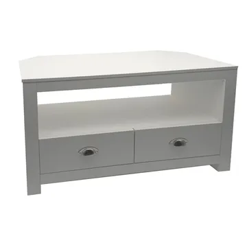 Morova TV-bänk 85 cm - Vit och silver - Möbler - Vardagsrum - Tv-möbler & mediamöbler - Tv-bänkar