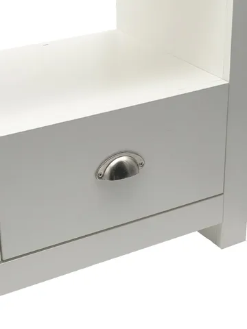 Morova TV-bänk 85 cm - Vit och silver - Möbler - Vardagsrum - Tv-möbler & mediamöbler - Tv-bänkar