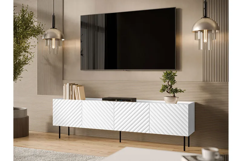 Munkedal Tv-bänk 200 cm - Vit - Möbler - Vardagsrum - Tv-möbler & mediamöbler - Tv-bänkar