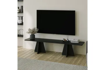 Munne Golvstående Rektangulär TV Bänk 180 cm i Målat Trä - Svart - Möbler - Vardagsrum - Tv-möbler & mediamöbler - Tv-bänkar