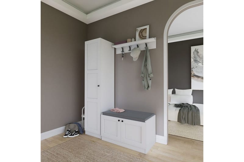 Nagouri Tv-möbelset 130x35 cm - Vit - Möbler - Vardagsrum - Tv-möbler & mediamöbler - Tv-möbelset