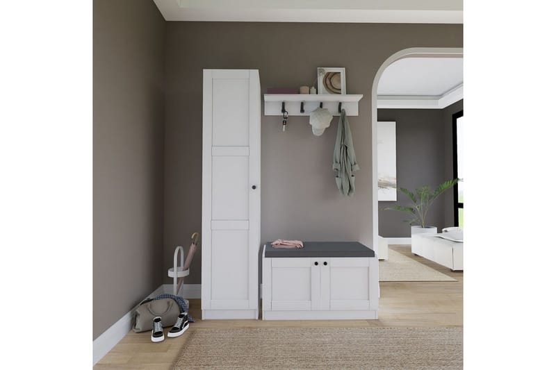 Nagouri Tv-möbelset 130x35 cm - Vit - Möbler - Vardagsrum - Tv-möbler & mediamöbler - Tv-möbelset