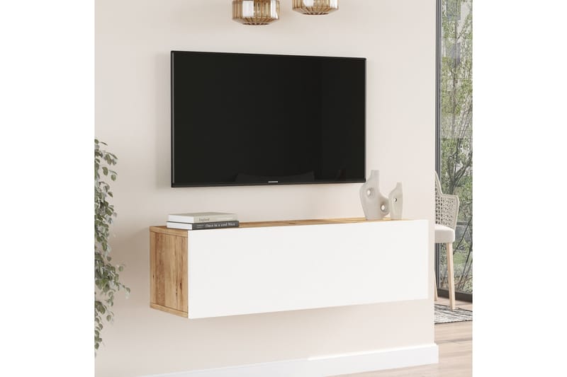 NAGPAL Tv-möbelset 100x31,6 cm Mörkblå/Vit - Tv-möbelset