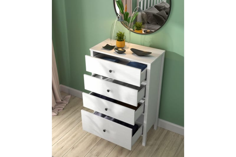 Navric Tv-skåp 77 cm - Natur/Vit - Möbler - Vardagsrum - Tv-möbler & mediamöbler - Tv-skåp