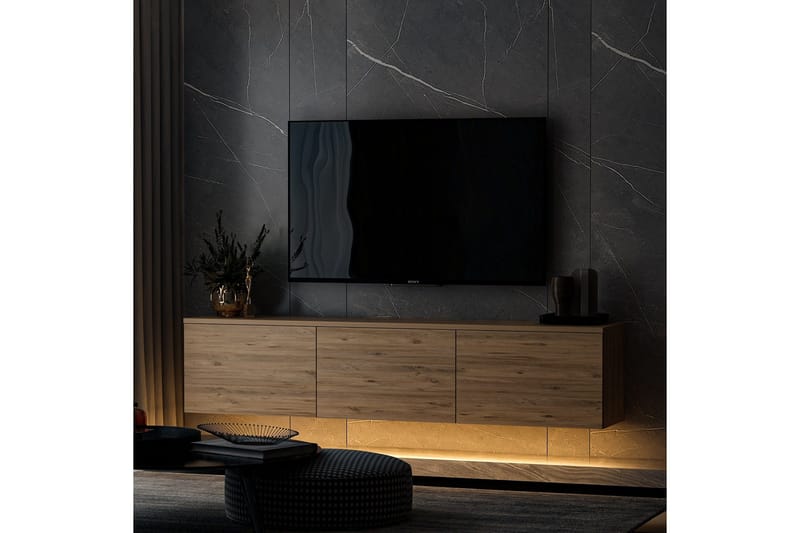 Neon Tv-bänk 160x32 cm Mörkblå - Hanah Home - Möbler - Vardagsrum - Tv-möbler & mediamöbler - Tv-bänkar