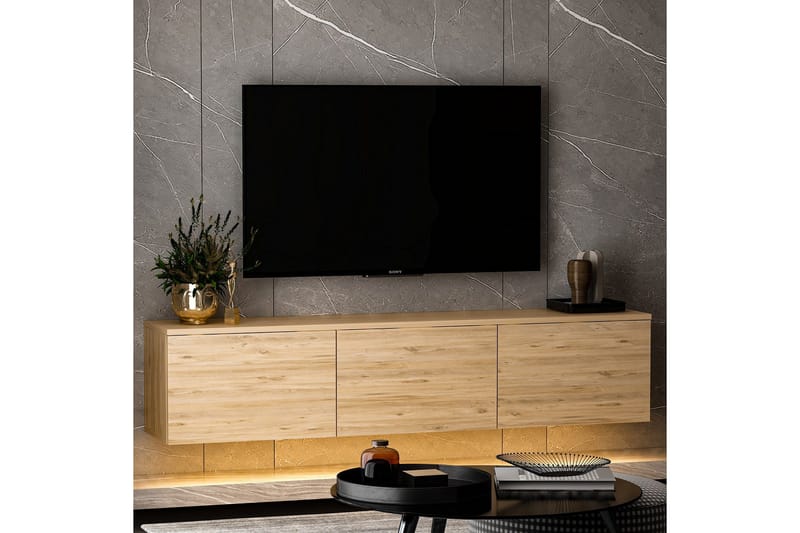 Neon Tv-bänk 160x32 cm Mörkblå - Hanah Home - Möbler - Vardagsrum - Tv-möbler & mediamöbler - Tv-bänkar
