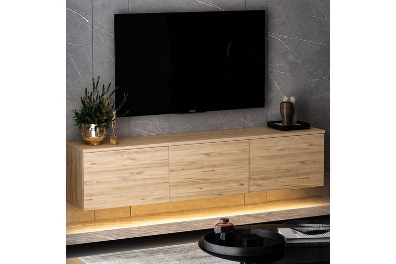 Neon Tv-bänk 160x32 cm Mörkblå - Hanah Home - Möbler - Vardagsrum - Tv-möbler & mediamöbler - Tv-bänkar