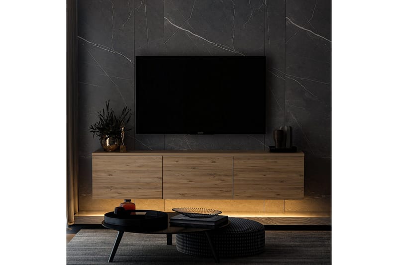 Neon Tv-bänk 160x32 cm Mörkblå - Hanah Home - Möbler - Vardagsrum - Tv-möbler & mediamöbler - Tv-bänkar