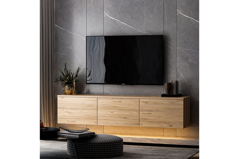 Neon Tv-bänk 160x32 cm Mörkblå - Hanah Home - Möbler - Vardagsrum - Tv-möbler & mediamöbler - Tv-bänkar
