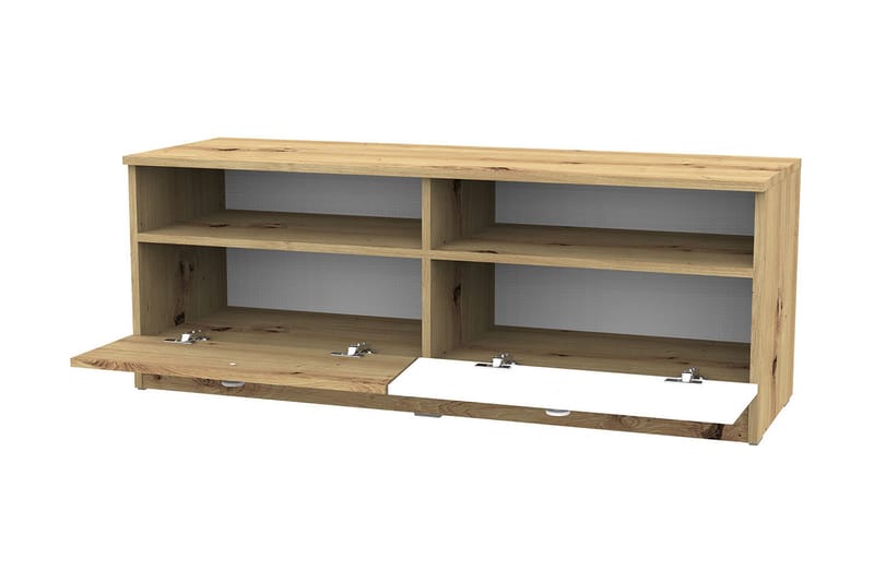Nero Tv-bänk 120 cm - Natur/Vit/Grå - Möbler - Vardagsrum - Tv-möbler & mediamöbler - Tv-bänkar