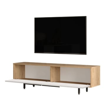 Nilena TV-bänk 160x45,1x35,5 cm - ek, vit - Möbler - Vardagsrum - Tv-möbler & mediamöbler - Tv-bänkar