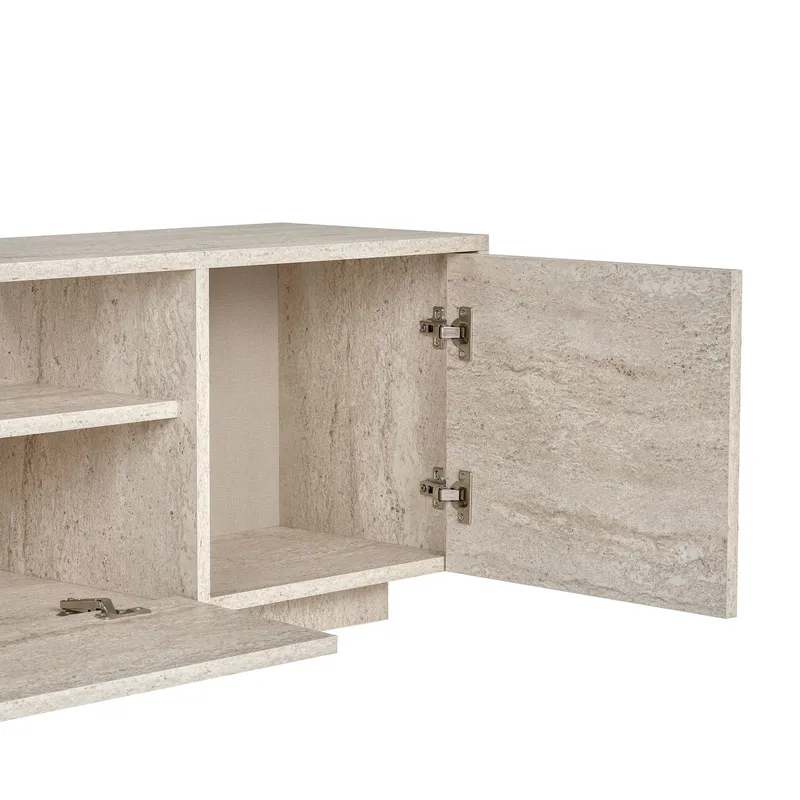 Nover TV-bänk 180x46x35 cm - Travertin - Möbler - Vardagsrum - Tv-möbler & mediamöbler - Tv-bänkar