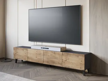 Orvik Tv-bänk 190 cm - grå, brun - Möbler - Vardagsrum - Tv-möbler & mediamöbler - Tv-bänkar