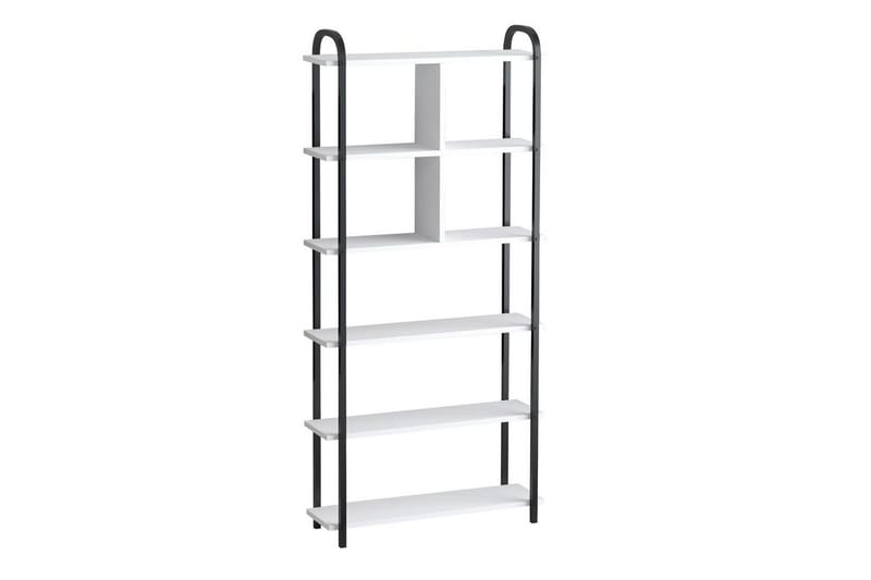 Orvric Bokhylla 78 cm, Svart/Vit