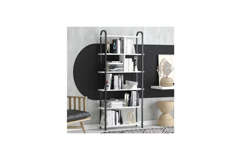 Orvric Bokhylla 78 cm - Svart/Vit - Förvaring - Hyllor - Bokhylla