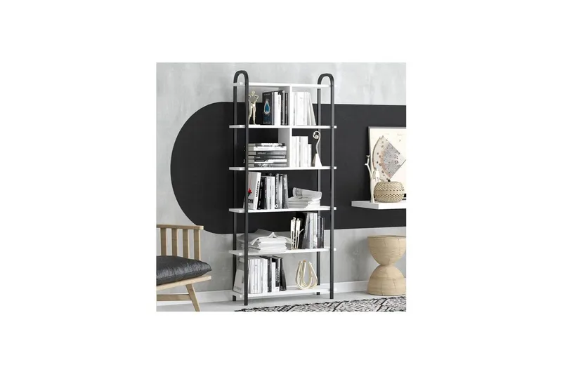 Orvric Bokhylla 78 cm - Svart/Vit - Förvaring - Hyllor - Bokhylla