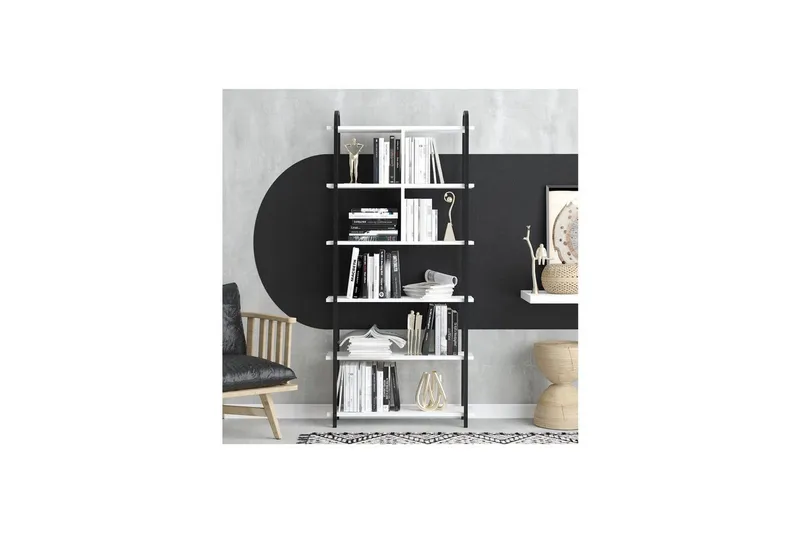Orvric Bokhylla 78 cm - Svart/Vit - Förvaring - Hyllor - Bokhylla