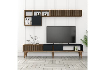 OZZERO Tv-bänk 180 cm Valnöt/Antracit