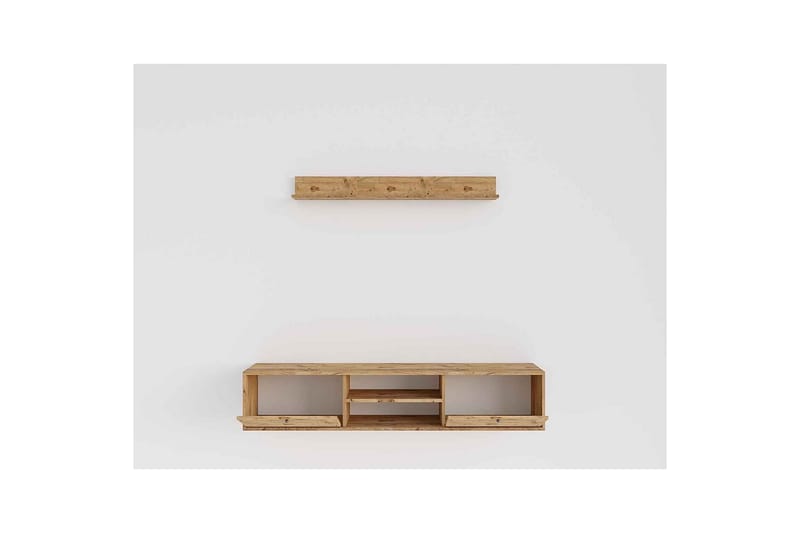 Palgrave Tv-hylla 180 cm - Ek - Möbler - Vardagsrum - Tv-möbler & mediamöbler - Tv-hylla