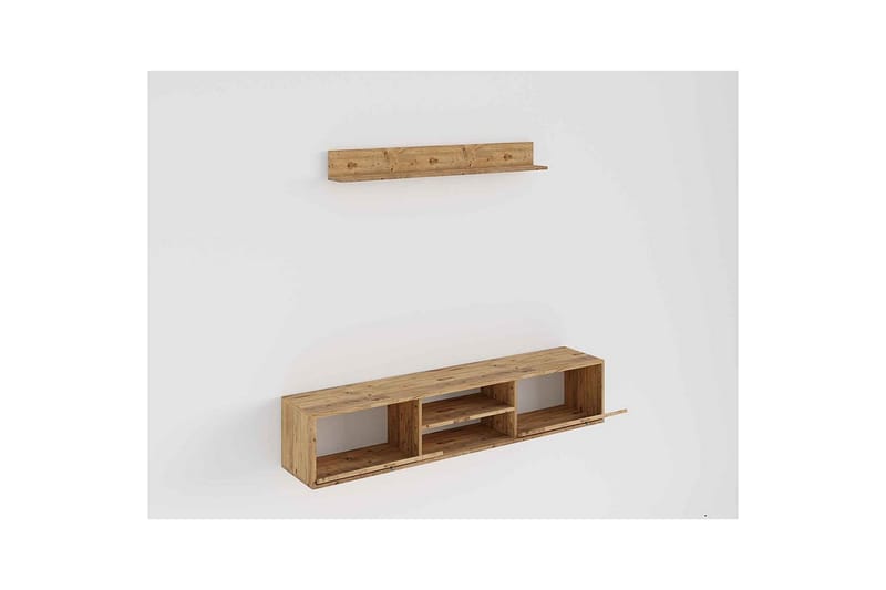 Palgrave Tv-hylla 180 cm - Ek - Möbler - Vardagsrum - Tv-möbler & mediamöbler - Tv-hylla