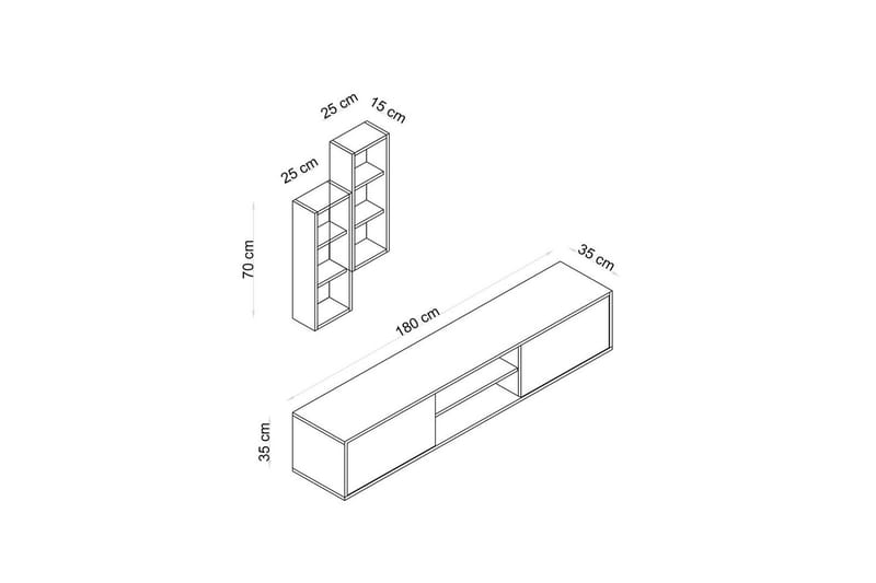 Palgrave Tv-skåp 180 cm - Ek - Möbler - Vardagsrum - Tv-möbler & mediamöbler - Tv-skåp