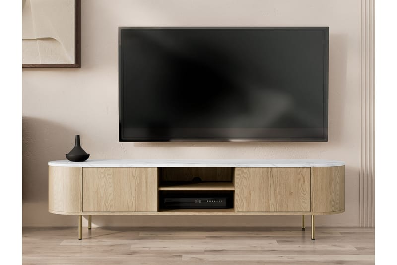 Pantego Tv-bänk 184x40 cm - Vit - Möbler - Vardagsrum - Tv-möbler & mediamöbler - Tv-bänkar