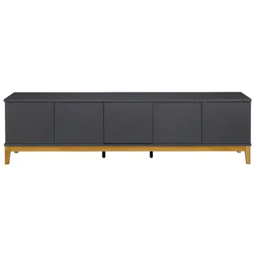 Pelle Tv-bänk 200 cm - Grå / Wotan-ek - Möbler - Vardagsrum - Tv-möbler & mediamöbler - Tv-bänkar