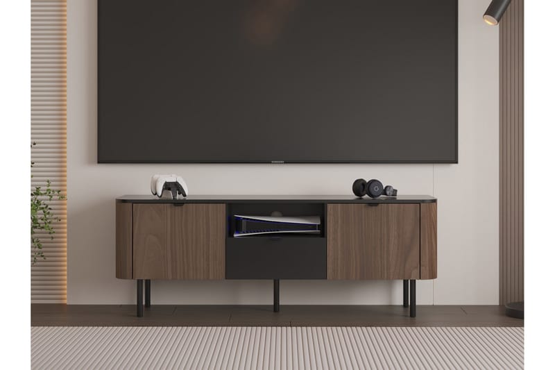 Pollena Tv-bänk 151x39 cm - Brun - Möbler - Vardagsrum - Tv-möbler & mediamöbler - Tv-bänkar