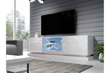 Qiu Tv-bänk 200 cm - Vit - Möbler - Vardagsrum - Tv-möbler & mediamöbler - Tv-bänkar