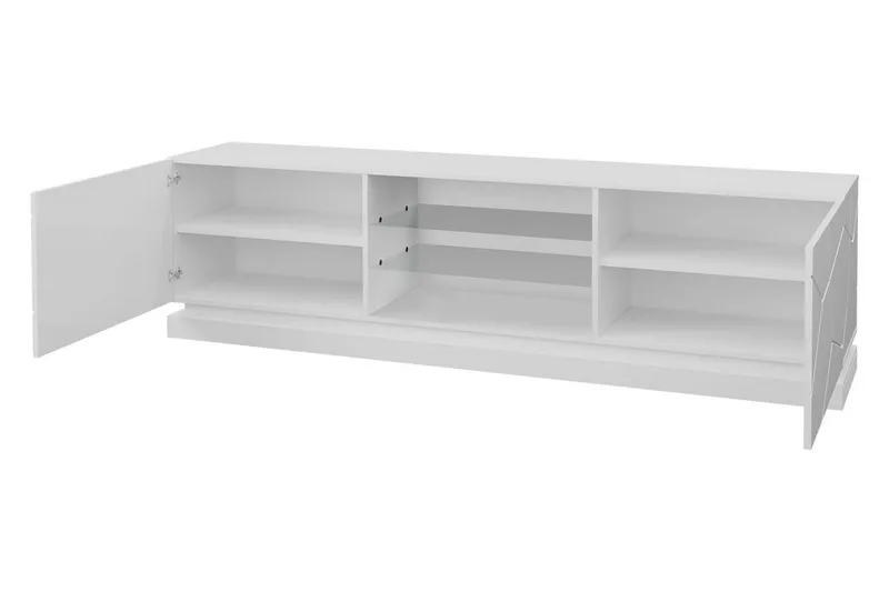 Qiu Tv-bänk 200 cm - Vit - Möbler - Vardagsrum - Tv-möbler & mediamöbler - Tv-bänkar