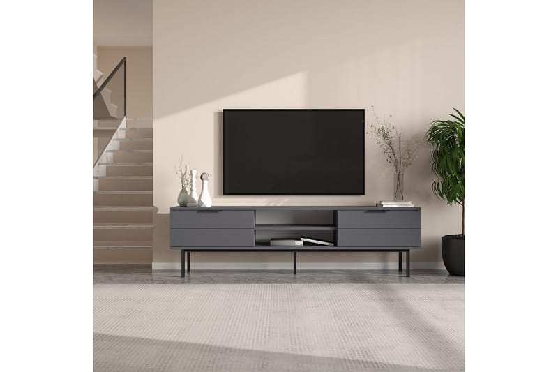 Ranjit Tv-bänk 180 cm - Antracit - Möbler - Vardagsrum - Tv-möbler & mediamöbler - Tv-bänkar