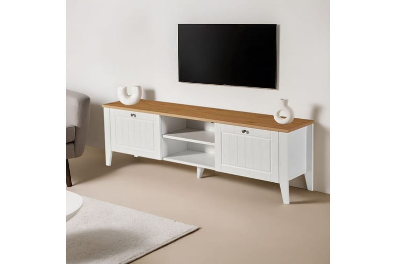 Ranko Tv-bänk 160 cm - Vit - Möbler - Vardagsrum - Tv-möbler & mediamöbler - Tv-bänkar