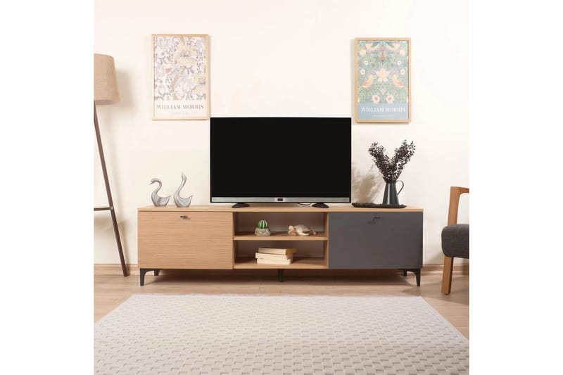 Ranko Tv-bänk 180 cm - Antracit - Möbler - Vardagsrum - Tv-möbler & mediamöbler - Tv-bänkar