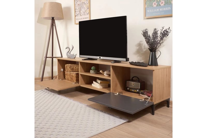 Ranko Tv-bänk 180 cm - Antracit - Möbler - Vardagsrum - Tv-möbler & mediamöbler - Tv-bänkar