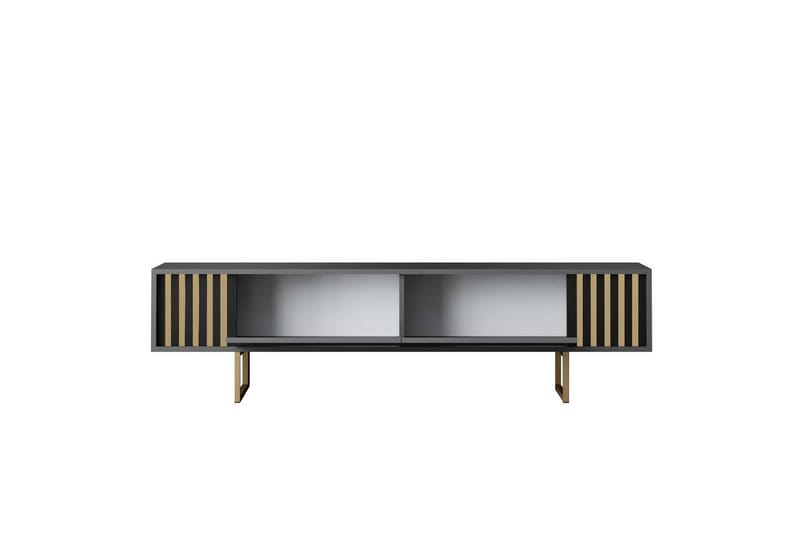 Rany Tv-bänk 180 cm - Guld/Grafitgrå - Möbler - Vardagsrum - Tv-möbler & mediamöbler - Tv-bänkar
