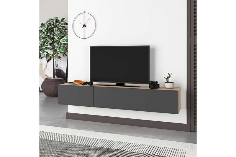 Rasab Tv-bänk 180 cm - Svart - Möbler - Vardagsrum - Tv-möbler & mediamöbler - Tv-bänkar