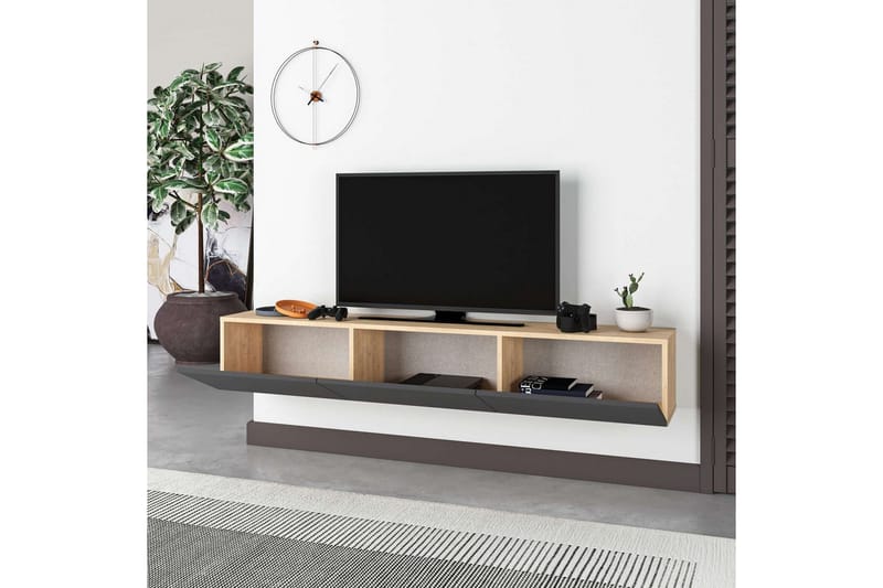 Rasab Tv-bänk 180 cm - Svart - Möbler - Vardagsrum - Tv-möbler & mediamöbler - Tv-bänkar