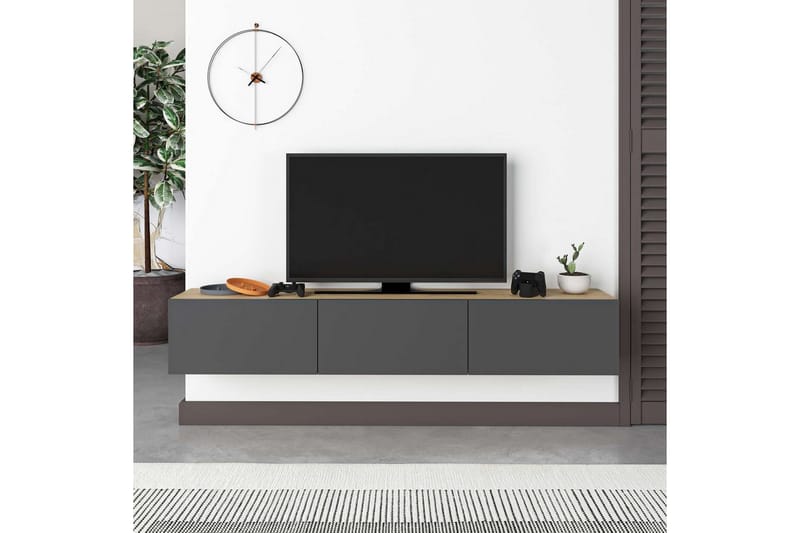 Rasab Tv-bänk 180 cm - Svart - Möbler - Vardagsrum - Tv-möbler & mediamöbler - Tv-bänkar