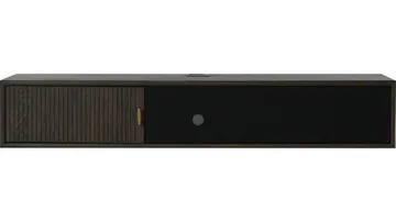 Råvika Vägghängd Tv-Bänk 133 cm - Brunlackad ek - Möbler - Vardagsrum - Tv-möbler & mediamöbler - Tv-bänkar