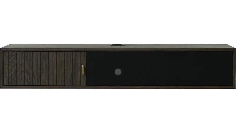 Råvika Vägghängd Tv-Bänk 133 cm - Brunlackad ek - Möbler - Vardagsrum - Tv-möbler & mediamöbler - Tv-bänkar