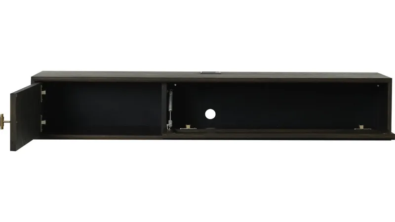 Råvika Vägghängd Tv-Bänk 133 cm - Brunlackad ek - Möbler - Vardagsrum - Tv-möbler & mediamöbler - Tv-bänkar