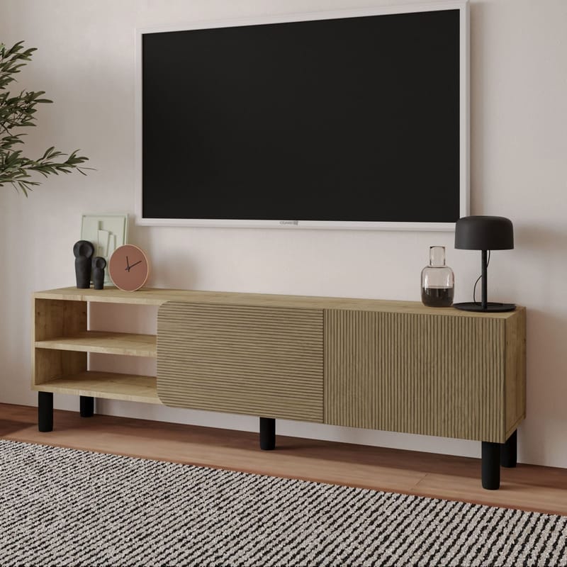 Relento Tv-bänk 150 cm - varm ek, sapphire-ek - Möbler - Vardagsrum - Tv-möbler & mediamöbler - Tv-bänkar