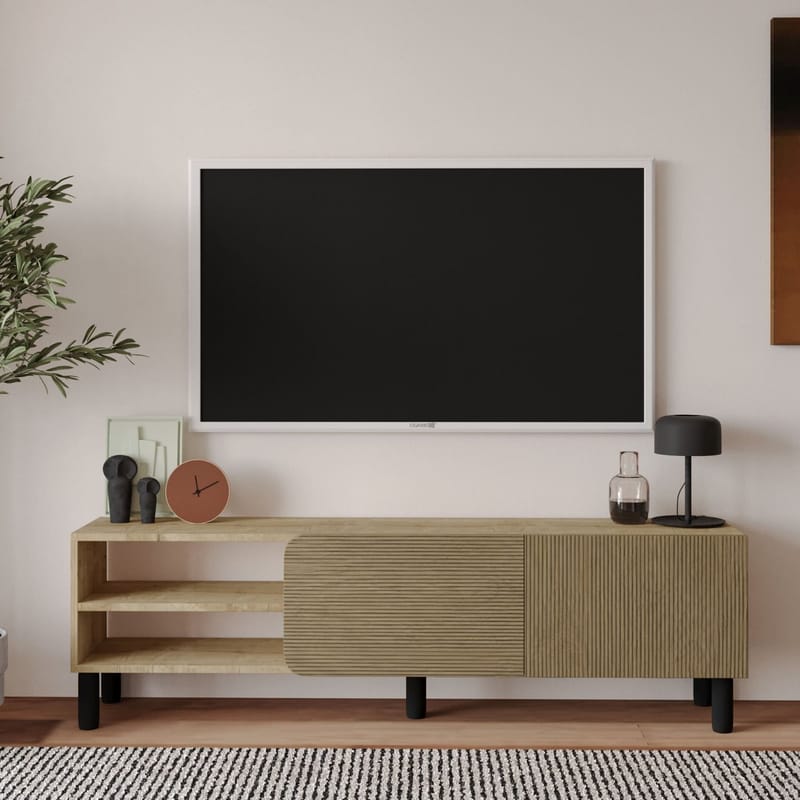 Relento Tv-bänk 150 cm - varm ek, sapphire-ek - Möbler - Vardagsrum - Tv-möbler & mediamöbler - Tv-bänkar