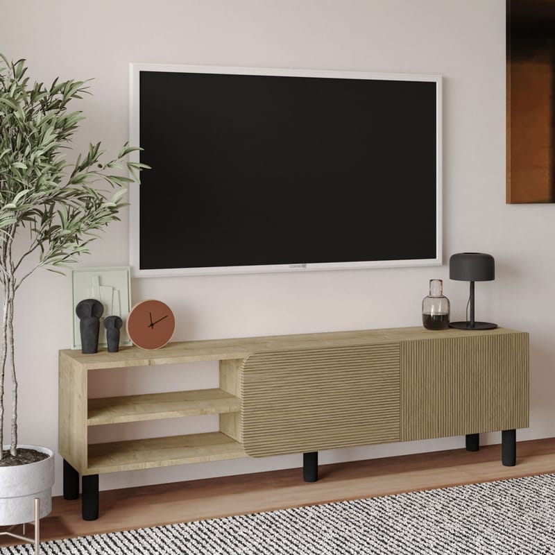 Relento Tv-bänk 150 cm - varm ek, sapphire-ek - Möbler - Vardagsrum - Tv-möbler & mediamöbler - Tv-bänkar