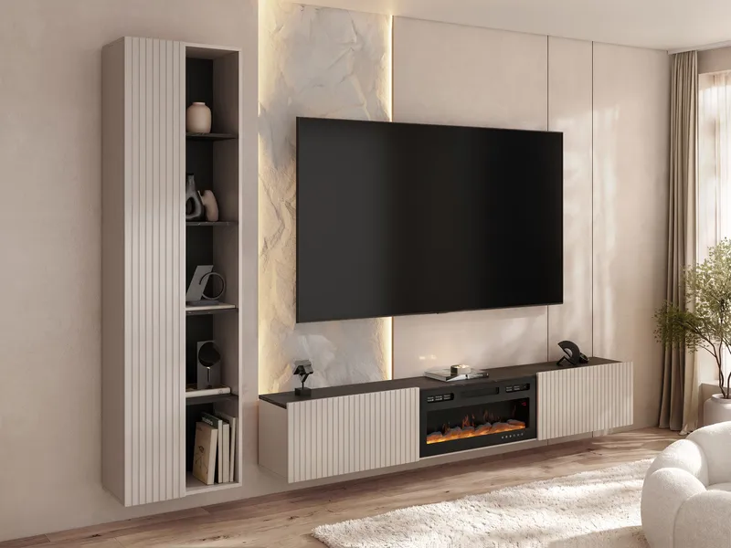 Relor Möbelset för vardagsrum - beige - Möbler - Vardagsrum - Tv-möbler & mediamöbler - Tv-möbelset